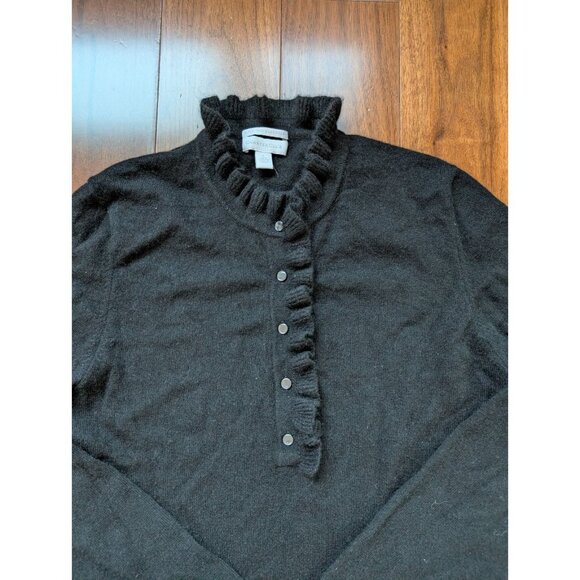 Charter Club Size L Black 100% Cashmere sweater women - Picture 3 of 6